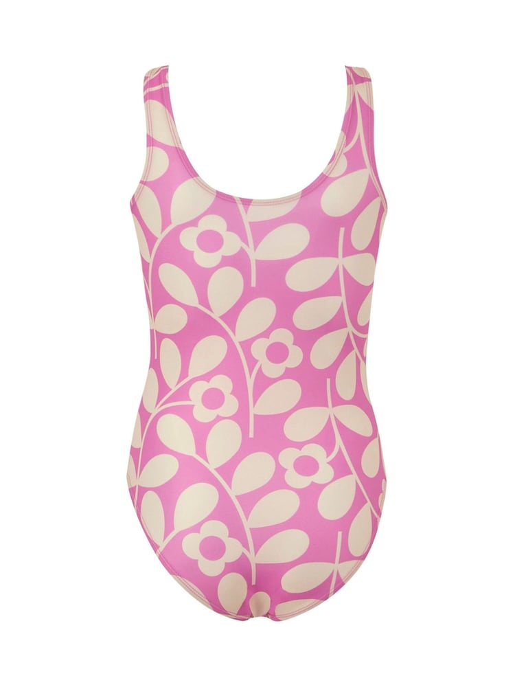 Regatta Pink Orla Kiely Girls Swimsuit - Image 5 of 7