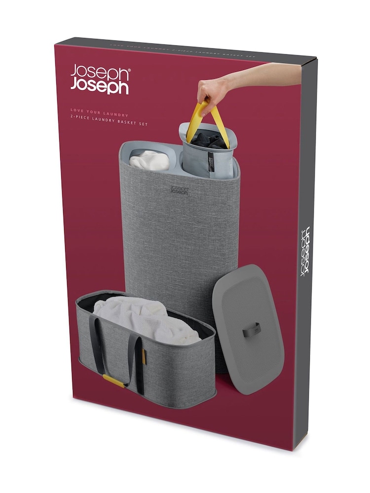 Joseph Joseph Grey 2 Piece Laundry Basket Set - Image 7 of 7