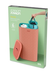 Joseph Joseph Coral Tota Pop 60L Coral Laundry Basket - Image 5 of 6