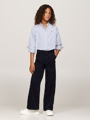 Pantalones de pana fina 100% de algodón de pernera ancha de Tommy Hilfiger - Imagen 2 de 4