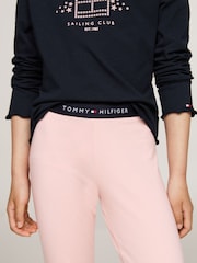 Tommy Hilfiger Pink Long Sleeved Pyjama Leggings Set - Image 3 of 4