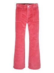 Tommy Hilfiger Pink Corduroy Flared 100% Cotton Trousers - Image 5 of 5