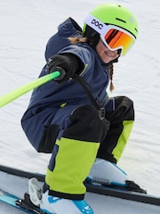Polarn O Pyret Blue Waterproof Padded Ski Salopettes - Image 2 of 9