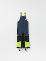 Polarn O Pyret Blue Waterproof Padded Ski Salopettes - Image 5 of 9