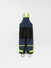 Polarn O Pyret Blue Waterproof Padded Ski Salopettes - Image 6 of 9
