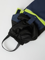 Polarn O Pyret Blue Waterproof Padded Ski Salopettes - Image 7 of 9