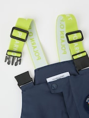 Polarn O Pyret Blue Waterproof Padded Ski Salopettes - Image 8 of 9