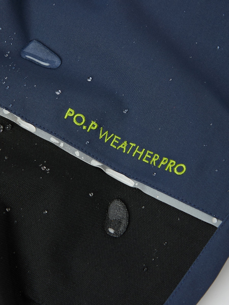 Polarn O Pyret Blue Waterproof Padded Ski Salopettes - Image 9 of 9