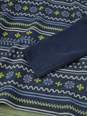 Polarn O Pyret Blue Merino Wool Nordic Thermal Top - Image 3 of 3