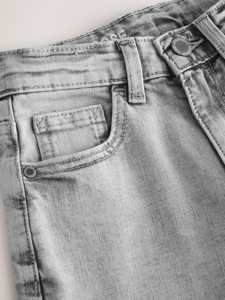 Light Grey Loose Fit Stretch Jeans (3-17yrs) - Image 3 of 5