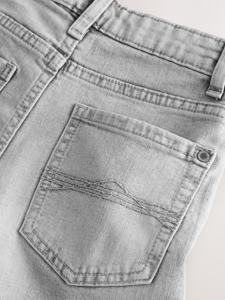 Light Grey Loose Fit Stretch Jeans (3-17yrs) - Image 4 of 5