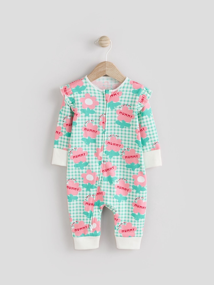 Green Mummy - Family – Schlafanzug mit Zwei-Wege-Reißverschluss aus 100 % Baumwolle (0M.–2J.) (0M.–2J.) - Bild 1 von 11 Green Mummy - Family – Schlafanzug mit Zwei-Wege-Reißverschluss aus 100 % Baumwolle (0M.–2J.) (0M.–2J.) - Bild 1 von 11