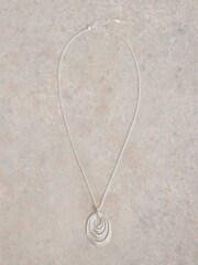 White Stuff Silver Tone Bryony Textured Necklace - Image 1 of 2