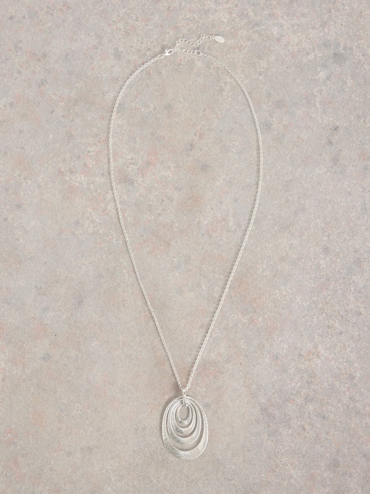 White Stuff Silver Tone Bryony Textured Necklace - Image 1 of 2 White Stuff Silver Tone Bryony Textured Necklace - Image 1 of 2