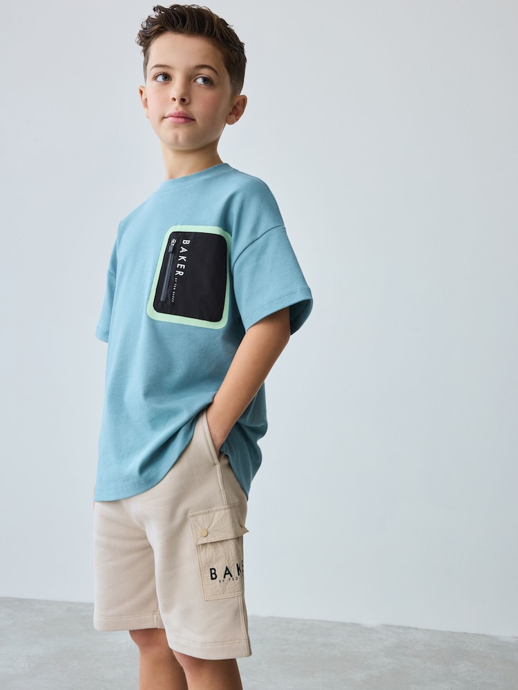 Песочный - Baker by Ted Baker Nylon Pocket 100% Cotton Shorts - Изображение 1 из 12