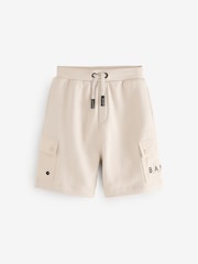 Песочный - Baker by Ted Baker Nylon Pocket 100% Cotton Shorts - Изображение 8 из 12