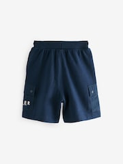 أزرق داكن - شورت بخامة %100 قطن بجيب Nylon من Baker By Ted Baker - صورة 2 من 5