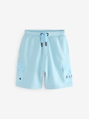أزرق - شورت بخامة %100 قطن بجيب Nylon من Baker By Ted Baker - صورة 6 من 10