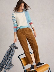 White Stuff Brown Twister Cord Trousers - Image 3 of 6