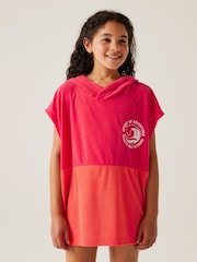Regatta Pink Kids Towel Robe - Image 1 of 8