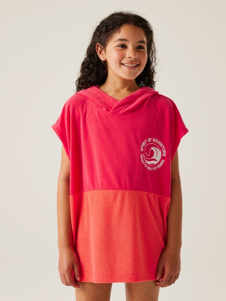 Regatta Pink Kids Towel Robe - Image 1 of 8