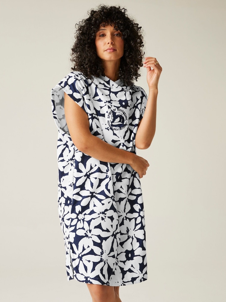Regatta Blue Adults Towel Robe - Image 1 of 8