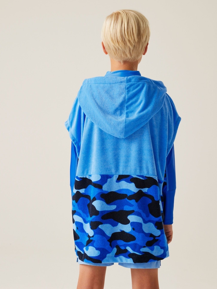 Regatta Blue Kids Towel Robe - Image 4 of 6