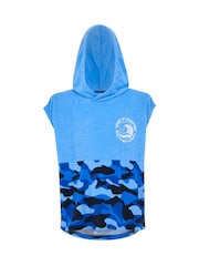 Regatta Blue Kids Towel Robe - Image 6 of 6