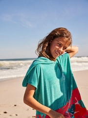 Regatta Blue Chrome Kids Towel Robe - Image 1 of 8