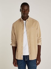 זהב - Tommy Jeans חולצת קורדרוי בגזרה רגילה - תמונה 1 מתוך 6