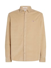 זהב - Tommy Jeans חולצת קורדרוי בגזרה רגילה - תמונה 4 מתוך 6