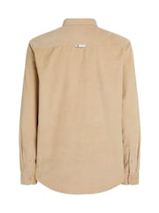 זהב - Tommy Jeans חולצת קורדרוי בגזרה רגילה - תמונה 5 מתוך 6