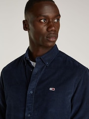 Tommy Jeans Blue Tommy Jeans Regular Fit Corduroy Shirt - Image 3 of 6