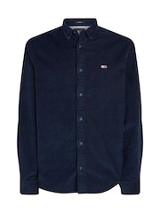 Tommy Jeans Blue Tommy Jeans Regular Fit Corduroy Shirt - Image 4 of 6