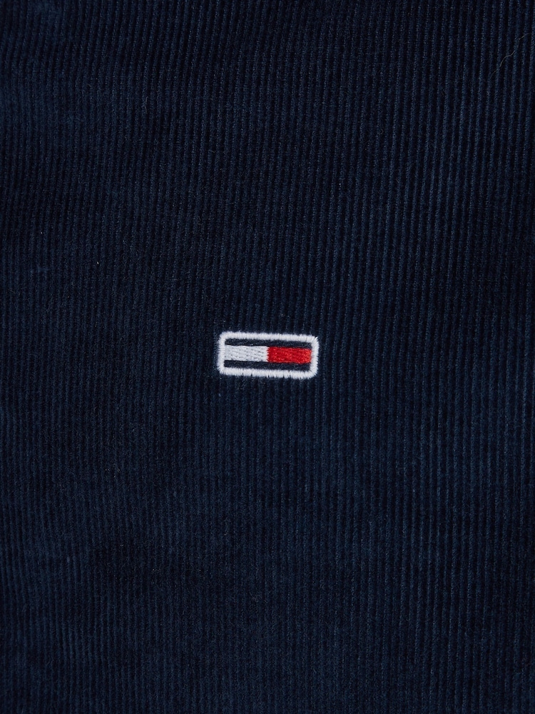 Tommy Jeans Blue Tommy Jeans Regular Fit Corduroy Shirt - Image 6 of 6