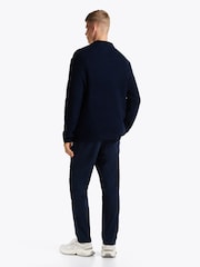 Tommy Jeans Blue Regular Fit Waffle Sweater - Image 2 of 7