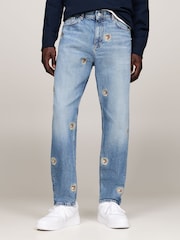 Tommy Jeans Blue Isaac Relaxed Tapered Jeans - Image 1 of 4