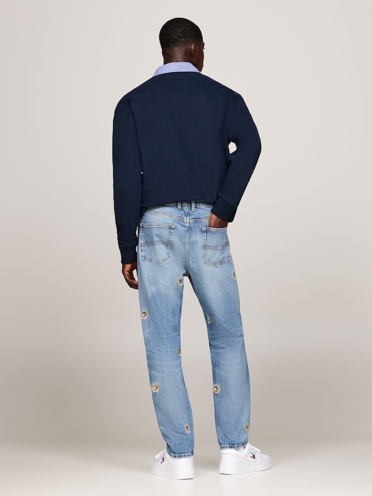Tommy Jeans Blue Isaac Relaxed Tapered Jeans - Image 2 of 4 Tommy Jeans Blue Isaac Relaxed Tapered Jeans - Image 2 of 4