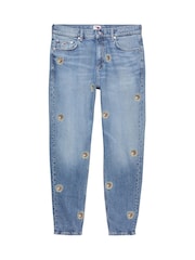Tommy Jeans Blue Isaac Relaxed Tapered Jeans - Image 4 of 4