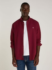Tommy Jeans Regular Fit Red Grindle Flannel Shirt - Image 1 of 6