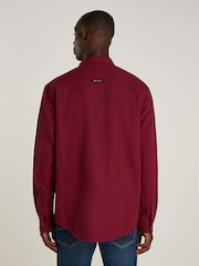 Tommy Jeans Regular Fit Red Grindle Flannel Shirt - Image 2 of 6