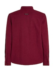 Tommy Jeans Regular Fit Red Grindle Flannel Shirt - Image 5 of 6