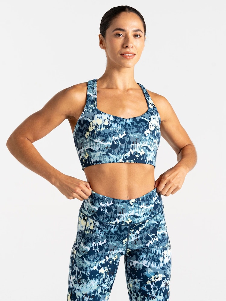 Dare 2b Womens Blue Swift III Sports Bra - Image 1 of 8