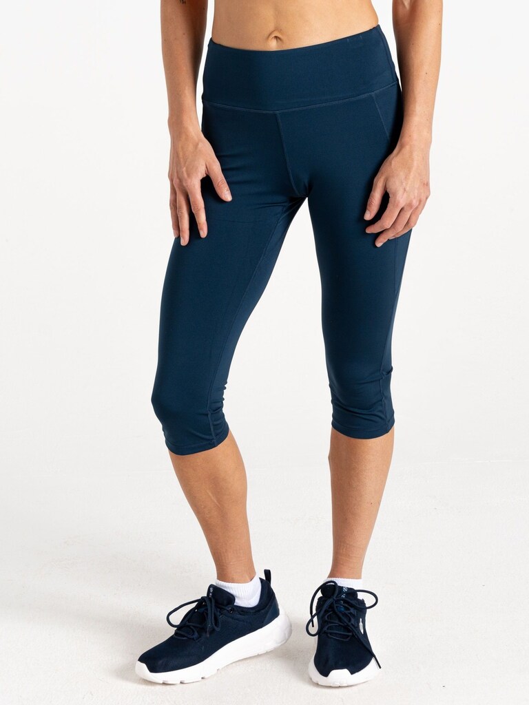 Legging 3/4 Dare 2b Influential Donna – Fitness, Asciugatura Rapida, Tessuto Riciclato, Tasca Nascosta, Nero