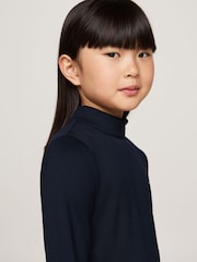 Tommy Hilfiger Blue Branded Punto Dress - Image 3 of 4