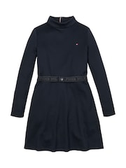 Tommy Hilfiger Blue Branded Punto Dress - Image 4 of 4
