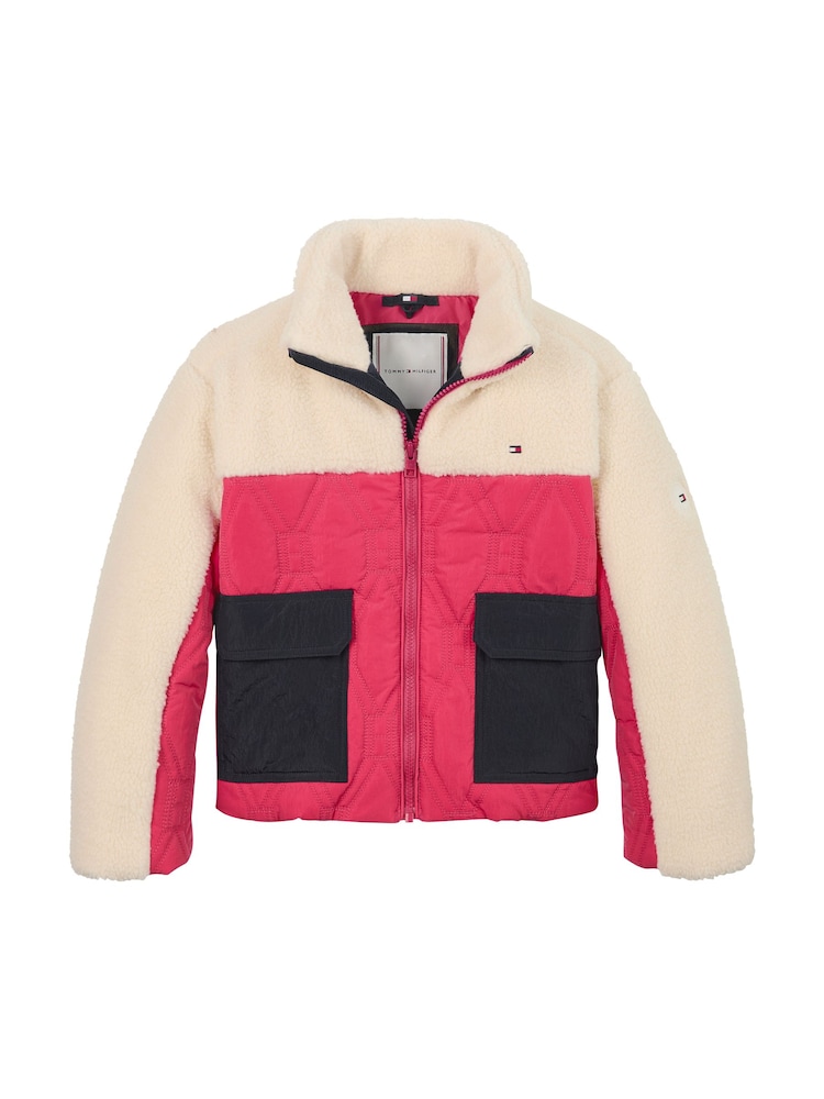 Tommy Hilfiger Red Flag Quilted Teddy Jacket - Image 5 of 5