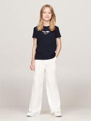 Tommy Hilfiger Blue Nyc Foil Short Sleeve 100% Cotton T-Shirt - Image 2 of 5