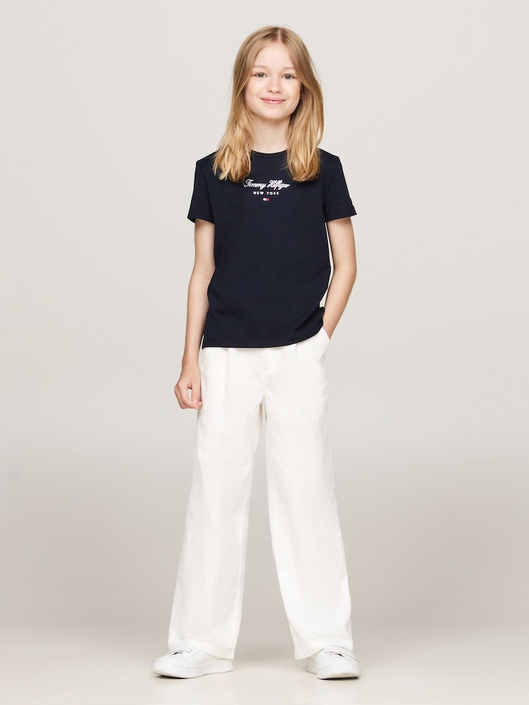 Tommy Hilfiger Blue Nyc Foil Short Sleeve 100% Cotton T-Shirt - Image 2 of 5