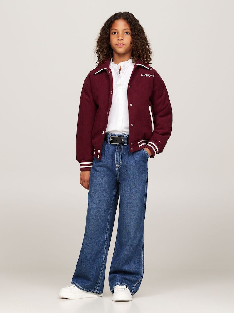 أحمر - سترة بومبر بتصميم فارسيتي من Tommy Hilfiger - صورة 2 من 5